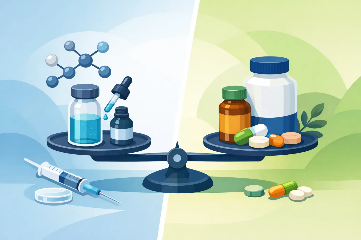 Research Peptides vs Supplements